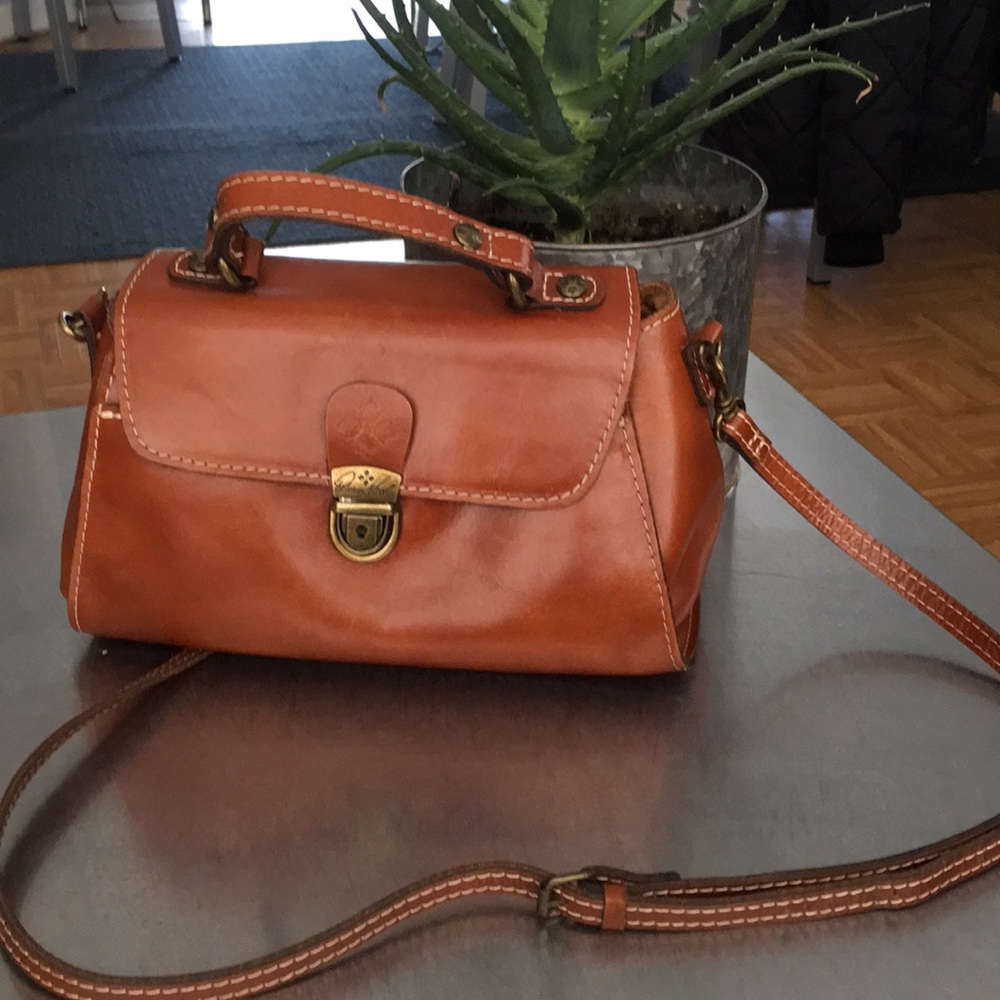 Patricia Nash/Italian Leather/Satchel/ Crossbody/